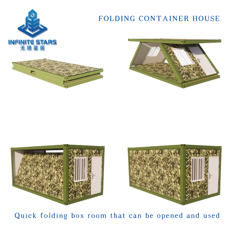 Quick folding box room that can be opened and used