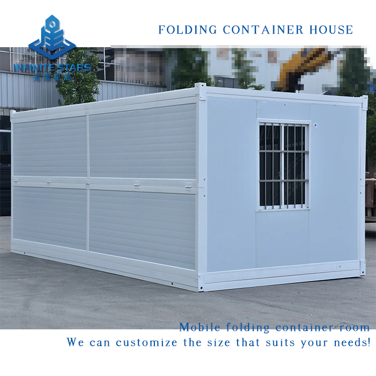 Mobile folding container house