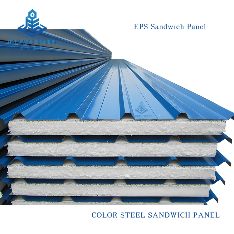 EPS Sandwich Panel On The Roof Of The Activity House