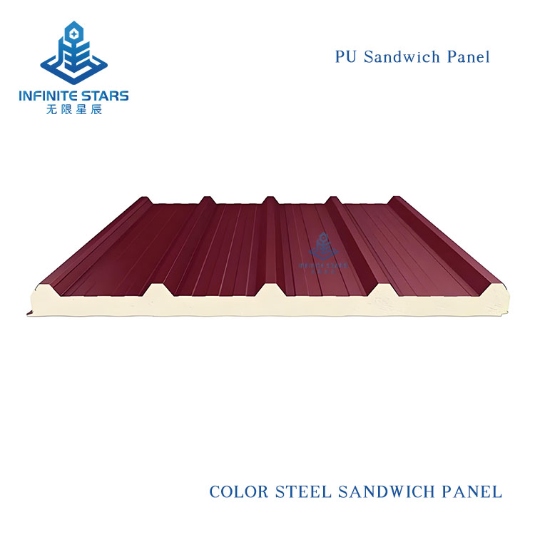 Outdoor Pu Foam Sandwich Wall Panels Waterproof For Building