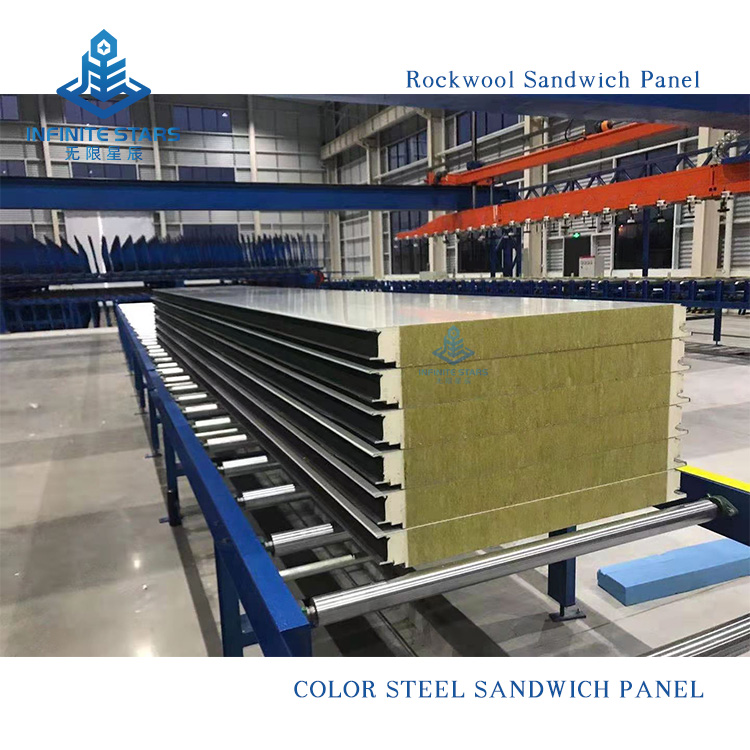 100mm Thick Rock Wool Sandwich Panel