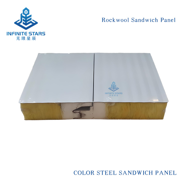 Metal Surface Insulated Rock Wool Sandwich Panel
