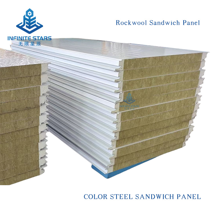 Roof Insulation Rock Wool Sandwich Panel